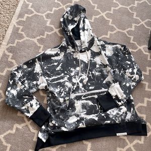 Nike Black and White Tie-Dye hoodie
